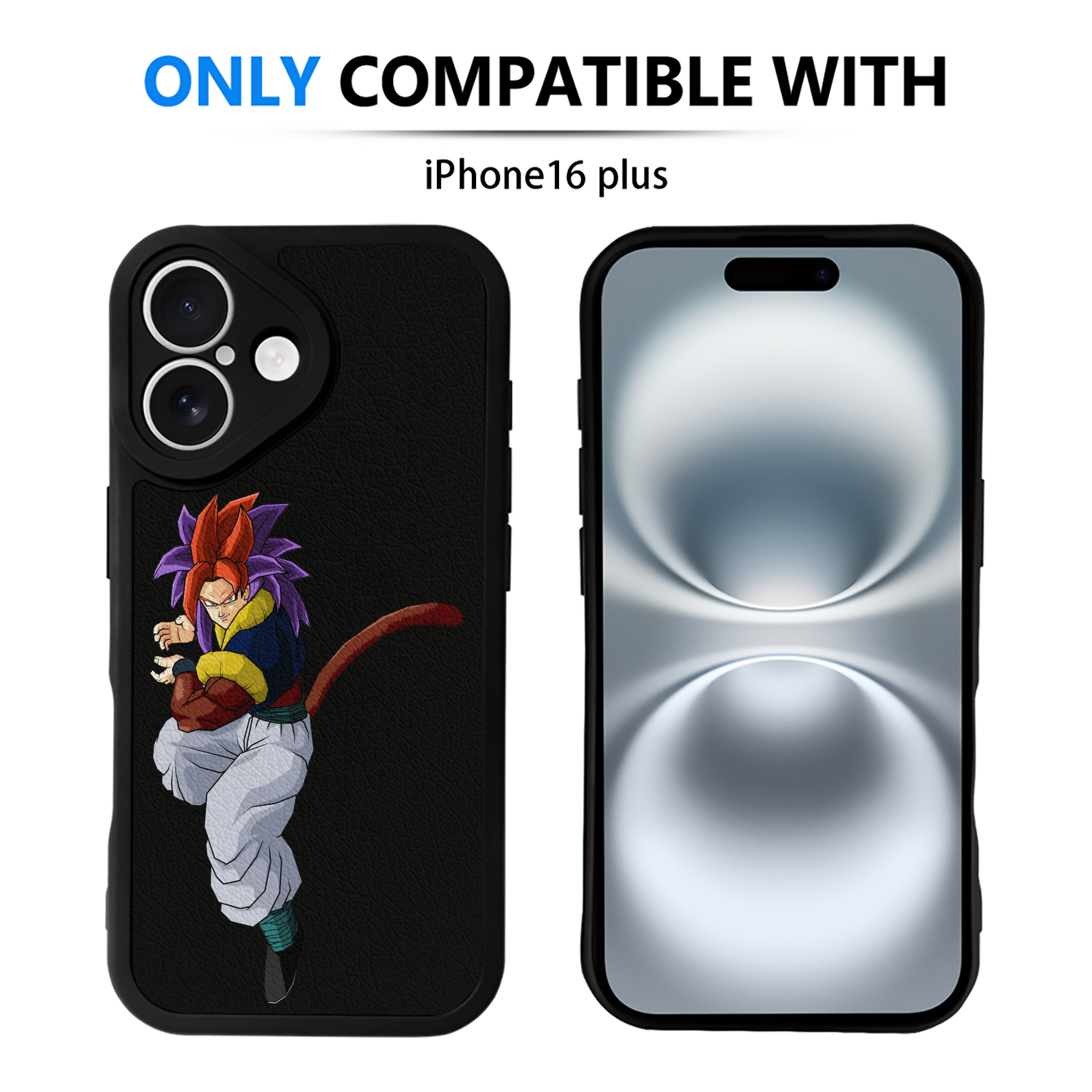 （画像用） ドラゴンボール DRAGON BALL 【iPhone 16シリーズ対応】シリコンスマホケース（レザー調） 材質：シリコン